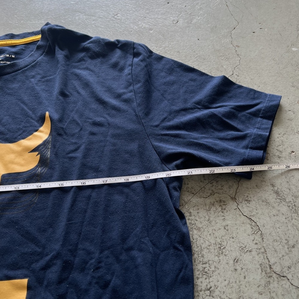 Project Rock Brahma Bull T Shirt Mens M Navy Gym Running Crossfit Lifting SS EUC - Picture 7 of 9